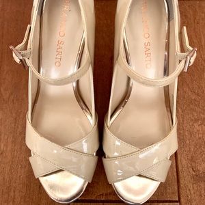 FRANCO SARTO Valita 2 Nude Patent heels size 6.5